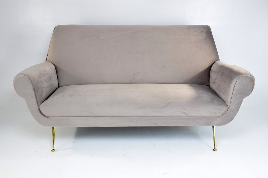 Italian Mid-Century Velvet Sofa, 1950's - Spirit Gallery 