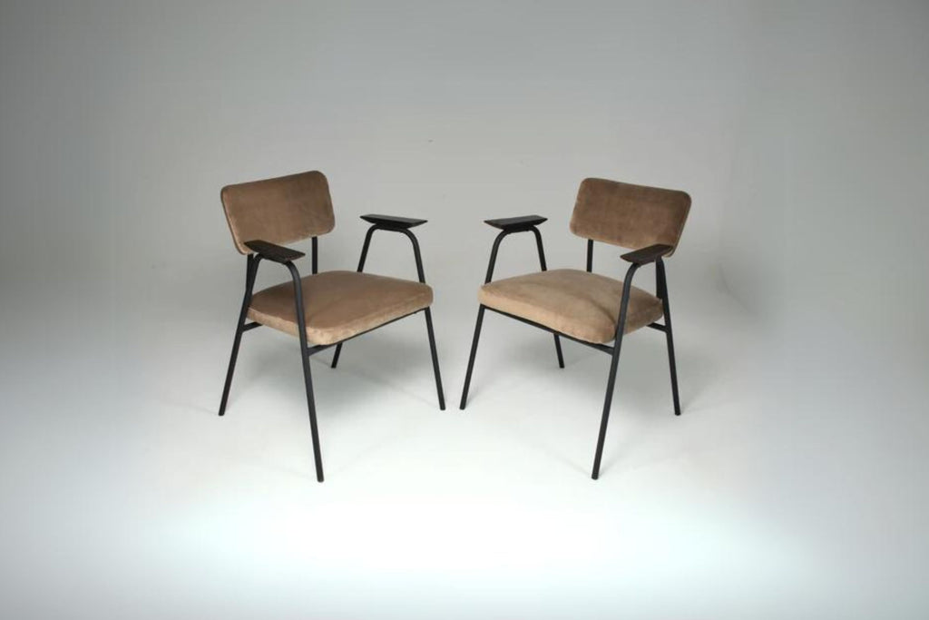 1960's French Pair of Armchairs by Pierre Guariche