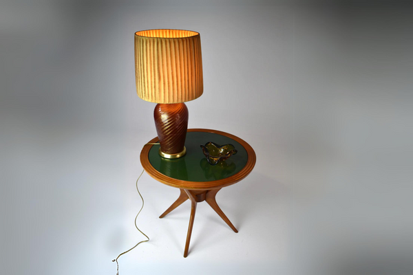 1970's Italian Mid-Century Murano Table Lamp by Tommaso Barbi