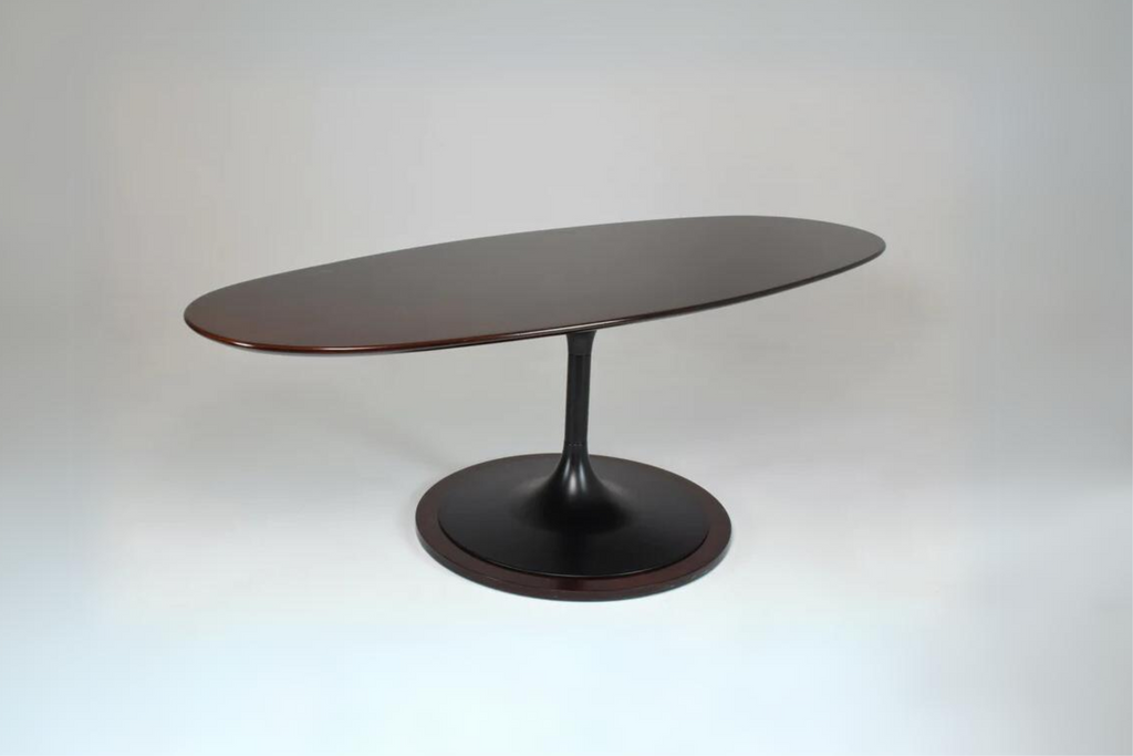 1970's Scandinavian Oval Coffee Table