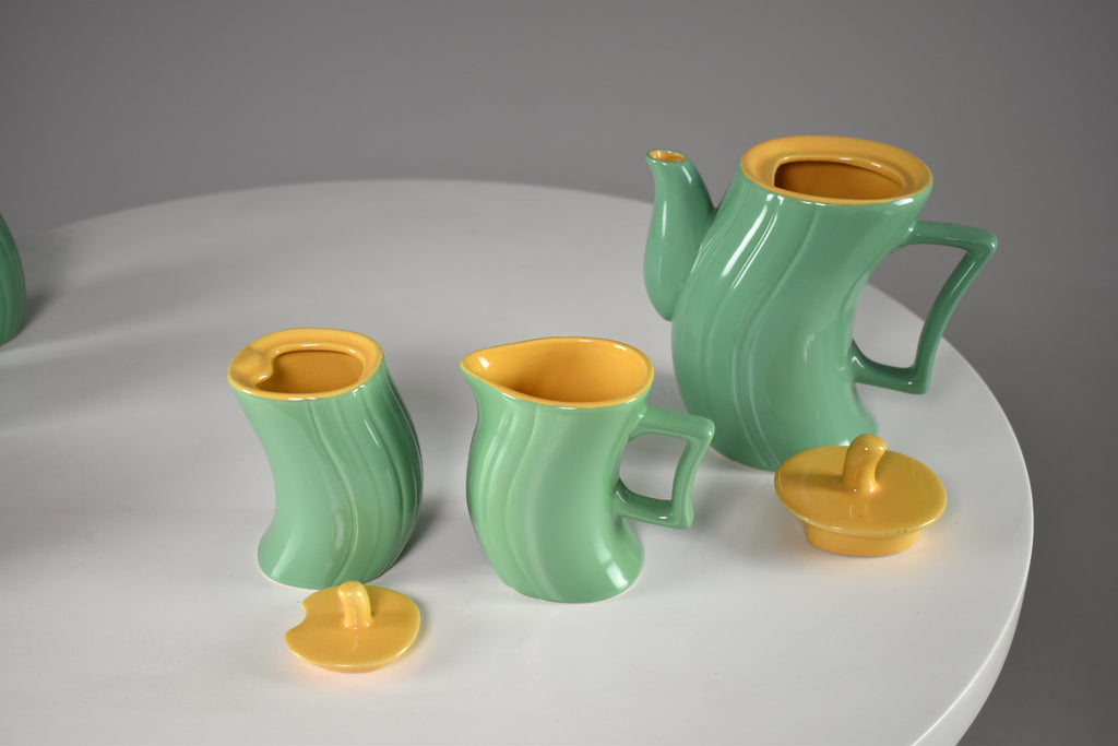 1985's Italian Ceramic Tea and Coffee Service by Massimo Iosa Ghini for Naj-Olea