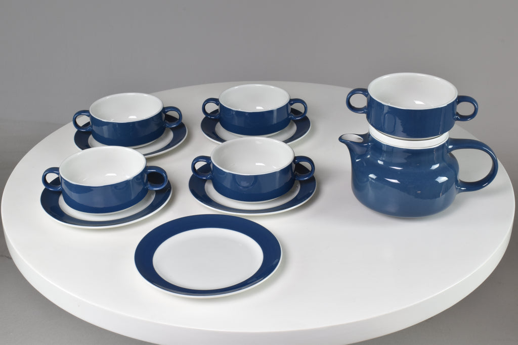 1970's Rare Italian Ceramic Tea and Coffee Service by Richard Ginori