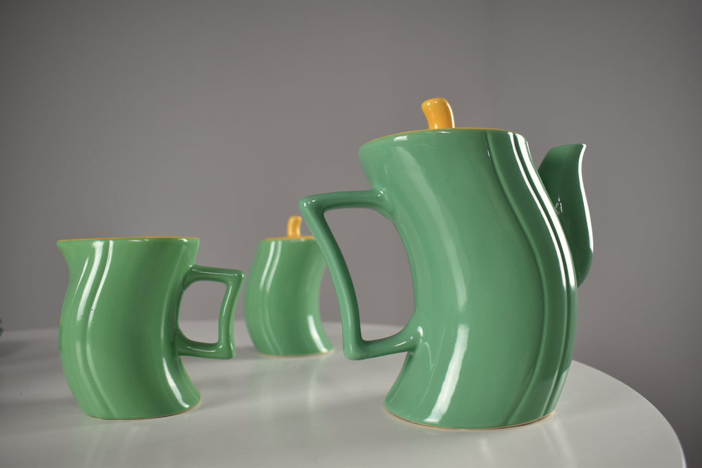 1985's Italian Ceramic Tea and Coffee Service by Massimo Iosa Ghini for Naj-Olea