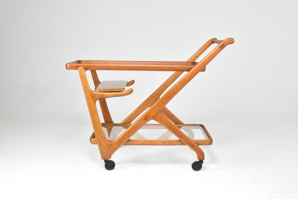 Italian Cesare Lacca for Cassina Bar or Serving Cart Trolley, 1950s