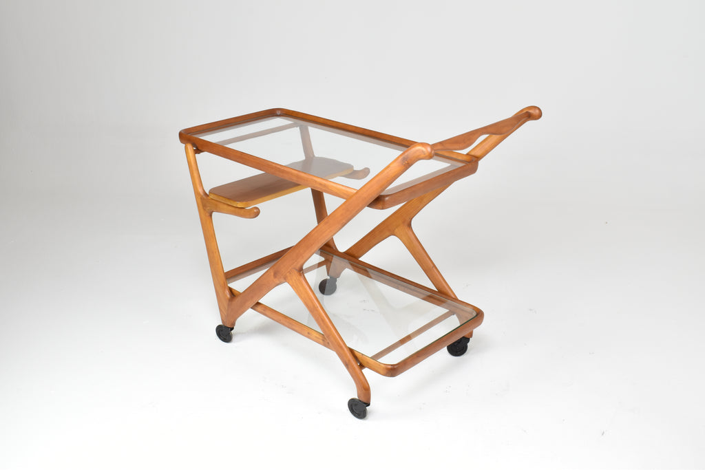 Italian Cesare Lacca for Cassina Bar or Serving Cart Trolley, 1950s