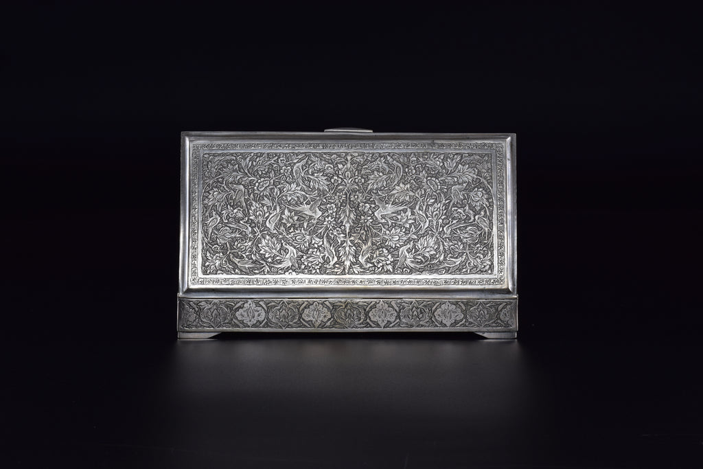 1960s Rectangular Sterling Silver Jewelry Box