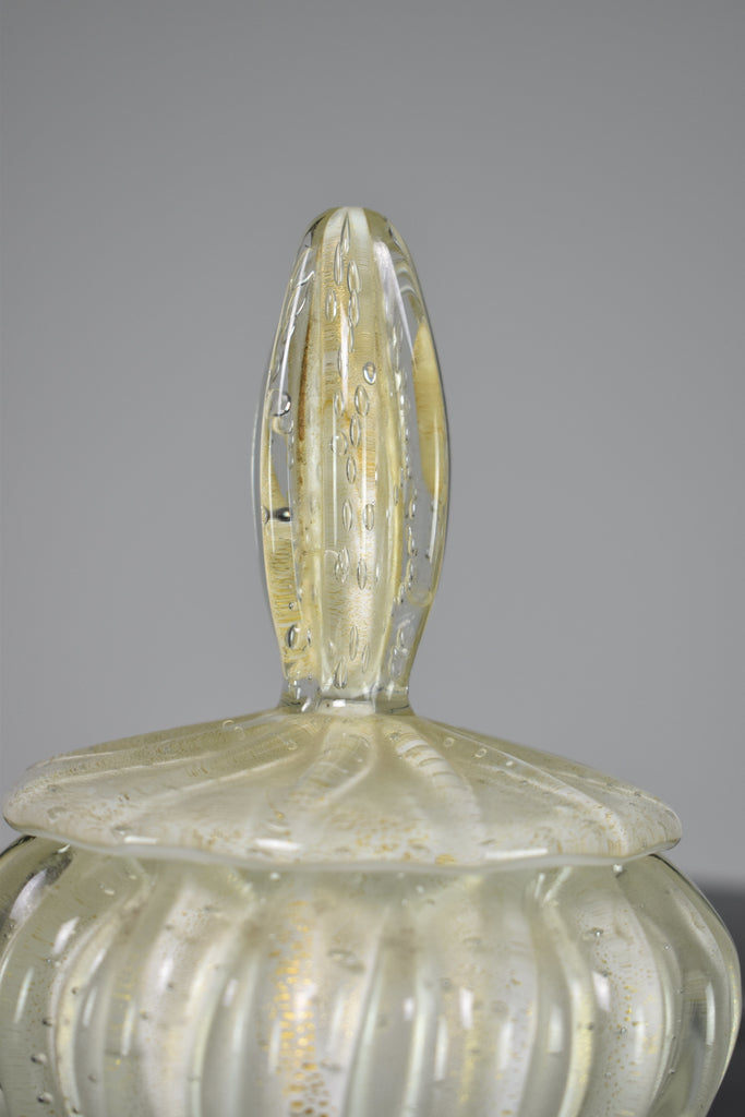 Set of Italian Glass Art Perfume and Powder Bottles by Alfredo Barbini, 1950s