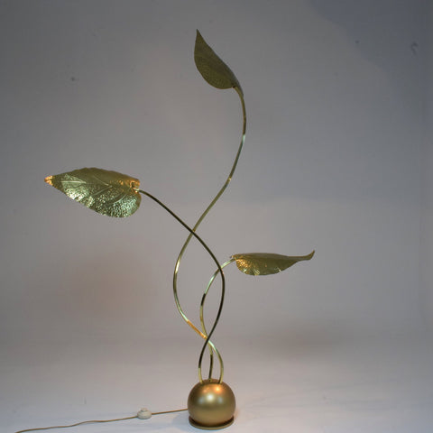 20th Century Rare Brass Floor Lamp by Tommaso Barbi, 1970's - Spirit Gallery 