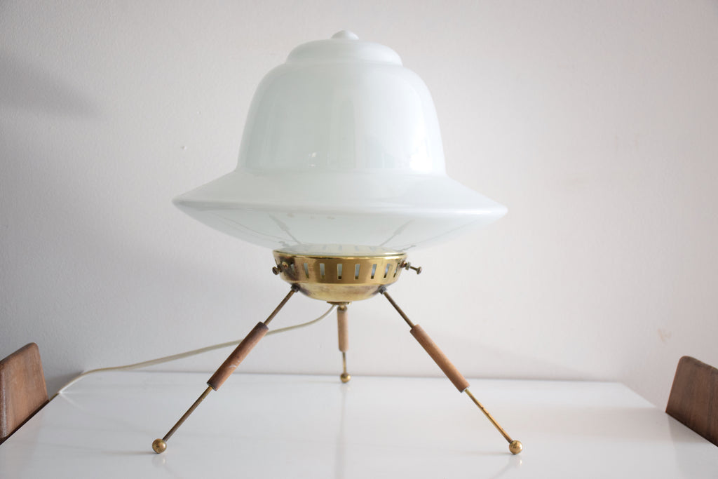 20th Century French Brass Table Lamp, 1960s - Spirit Gallery 