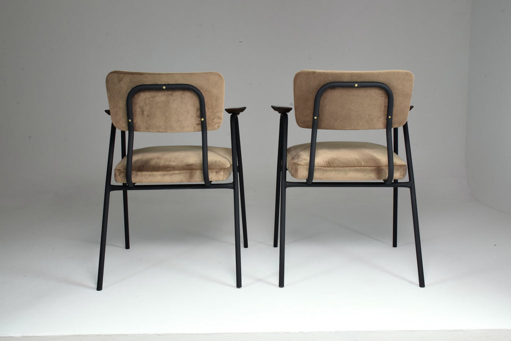 1960's French Pair of Armchairs by Pierre Guariche - Spirit Gallery 