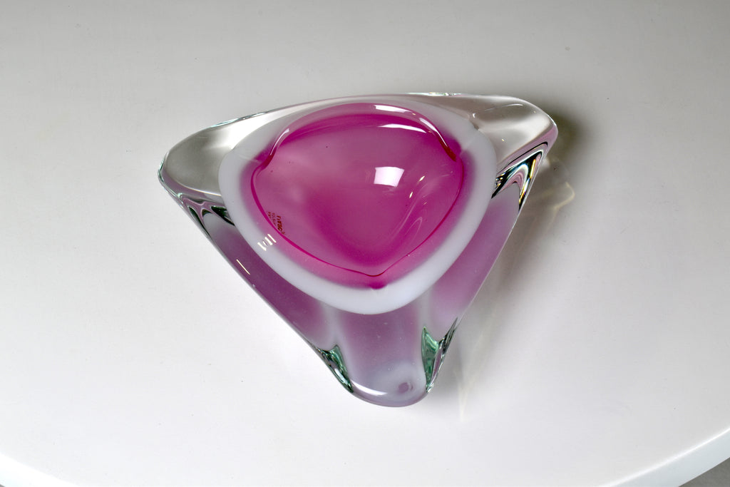 1980's Murano Sommerso Ashtray by Oball - Spirit Gallery 