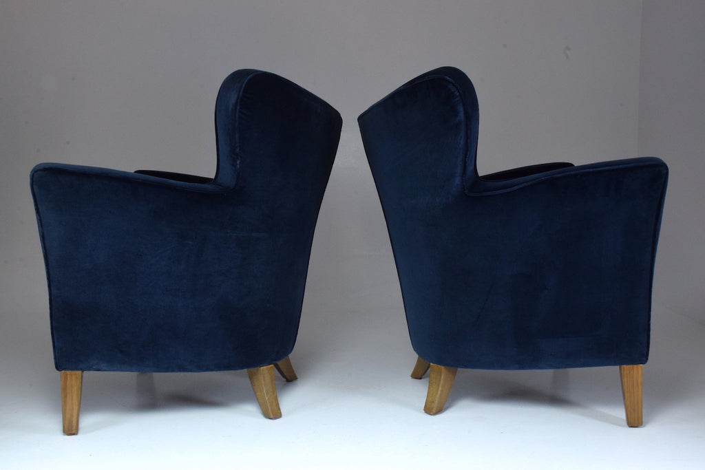 French Pair of 20th Century Vintage Armchairs, 1980's - Spirit Gallery 