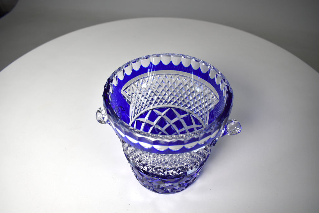 1980's French Vintage Crystal De Boheme Ice Bucket - Spirit Gallery 