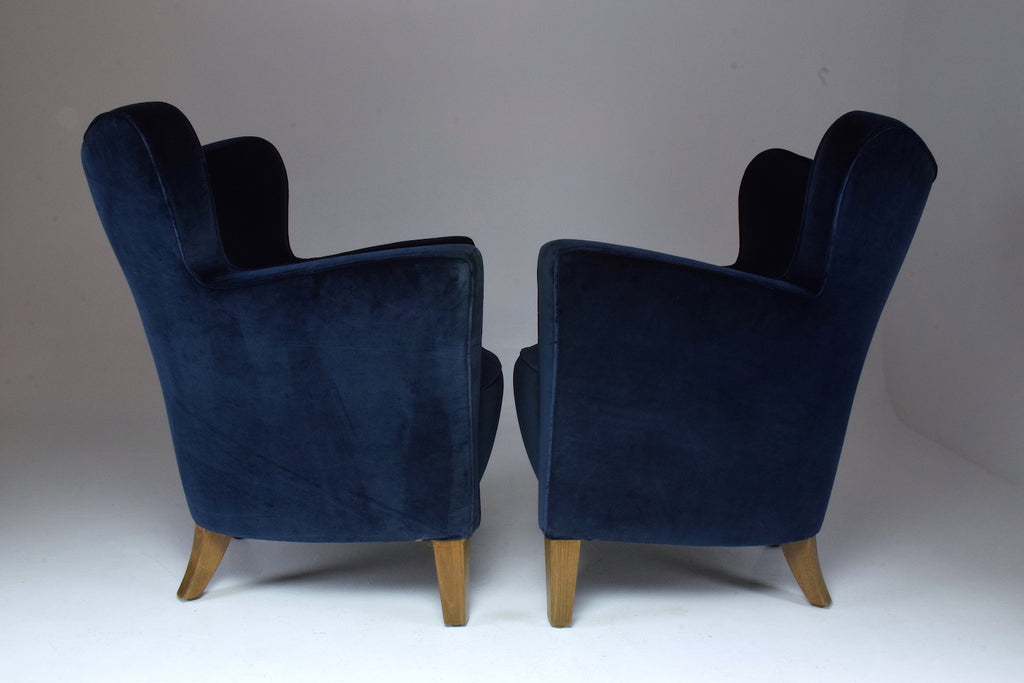 French Pair of 20th Century Vintage Armchairs, 1980's - Spirit Gallery 