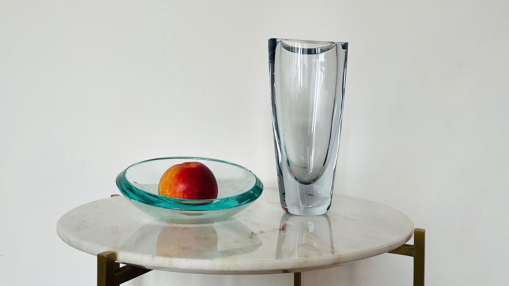 1960's Vintage Swedish Crystal Vase by Orrefors - Spirit Gallery 