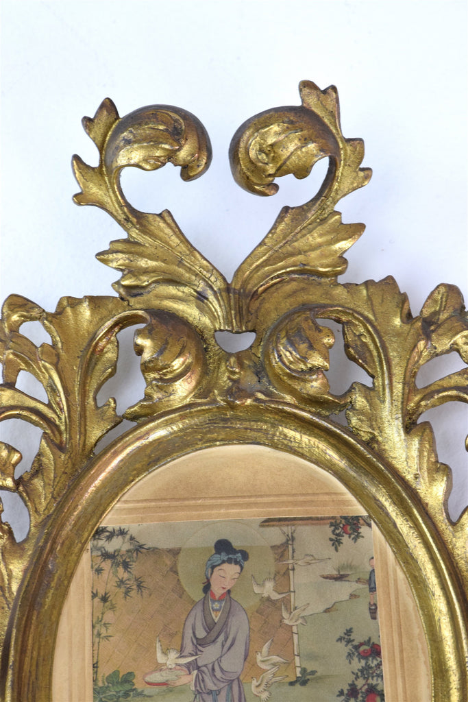 Antique Japanese Watercolours in Italian Giltwood Frames - Spirit Gallery 
