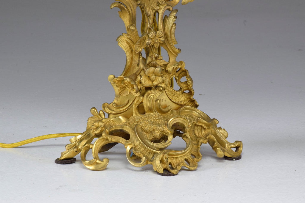 Antique Pair of French Ormolu Electrified Candelabras - Spirit Gallery 