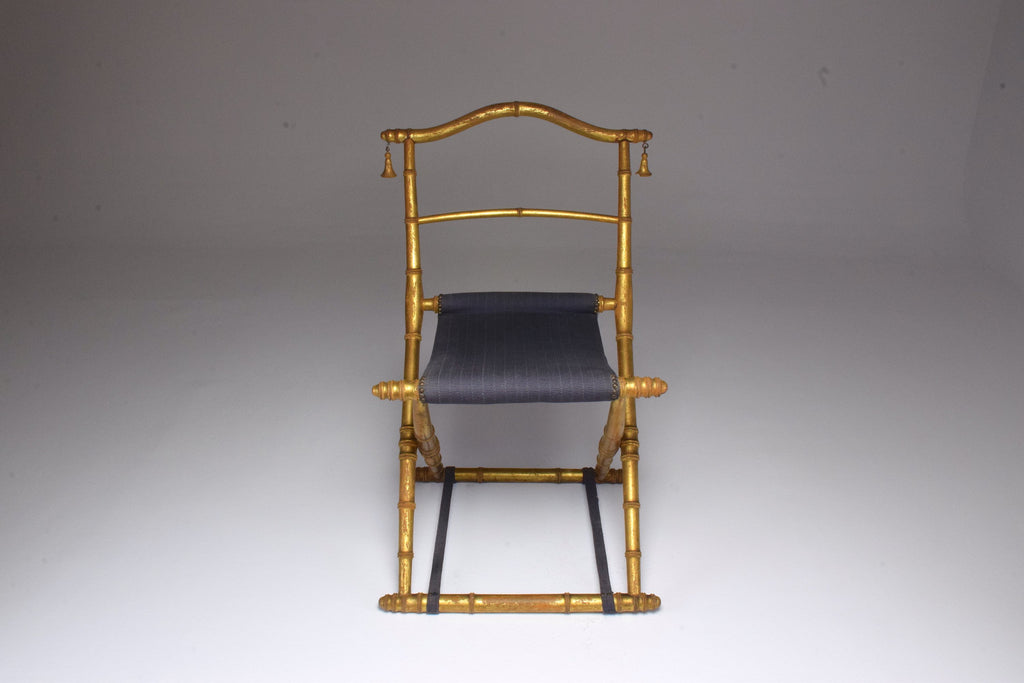 Antique Wooden Folding Chair, Napoleon III - Spirit Gallery 