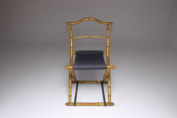 Antique Wooden Folding Chair, Napoleon III - Spirit Gallery 