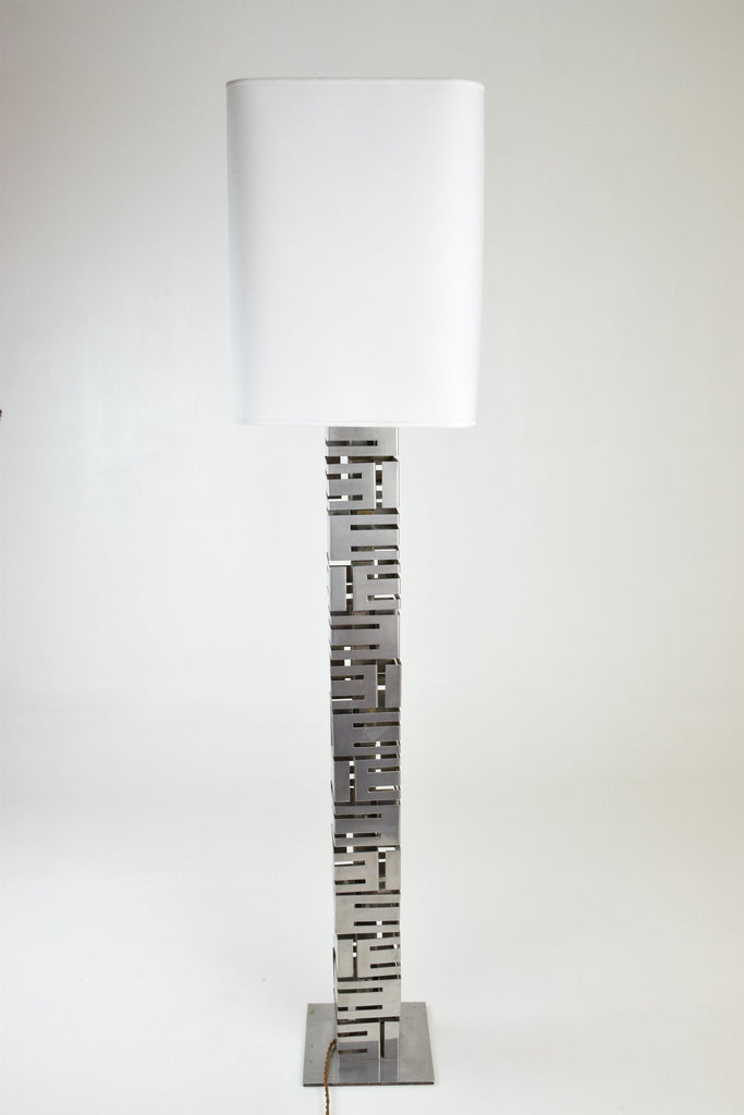 Building Metal Floor Lamp by Curtis Jere, USA, 1970's - Spirit Gallery 