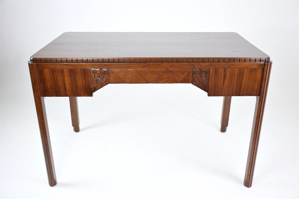 French Art Deco Desk in Zebrano Wood - Spirit Gallery 