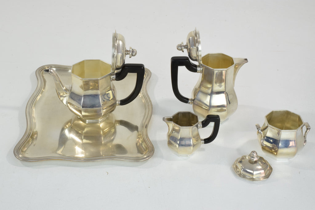 French Art Deco Ercuis Silverware Tea Service - Spirit Gallery 
