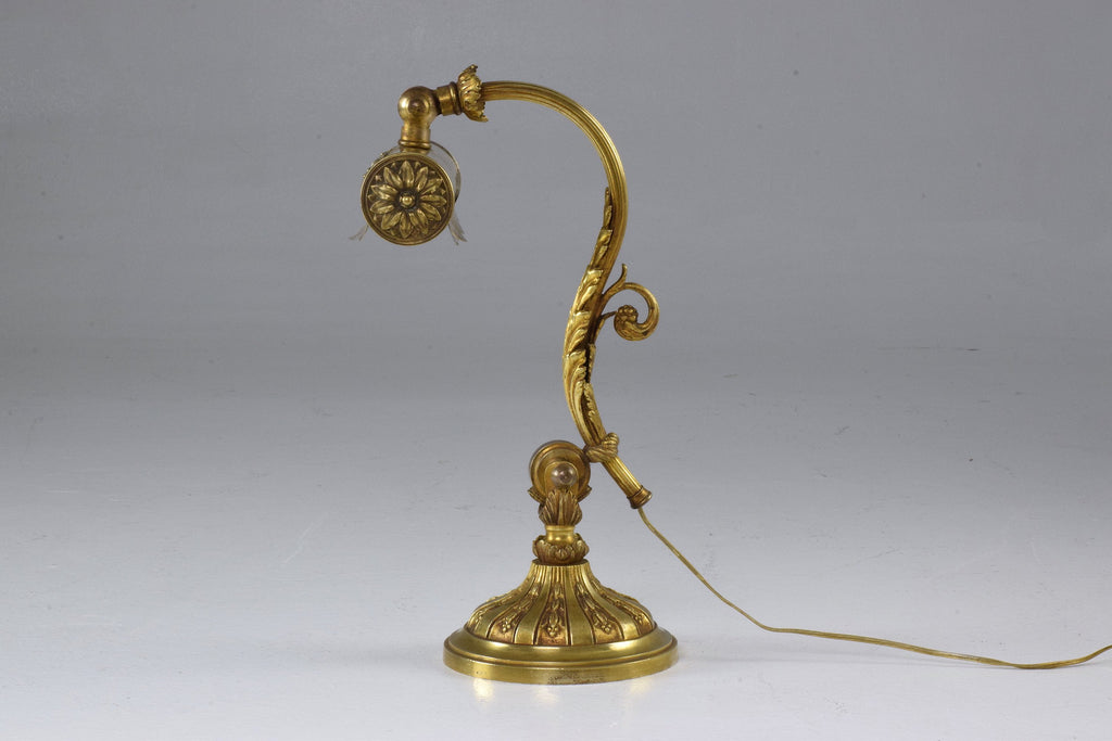 French Art Nouveau Brass Piano Lamp - Spirit Gallery 