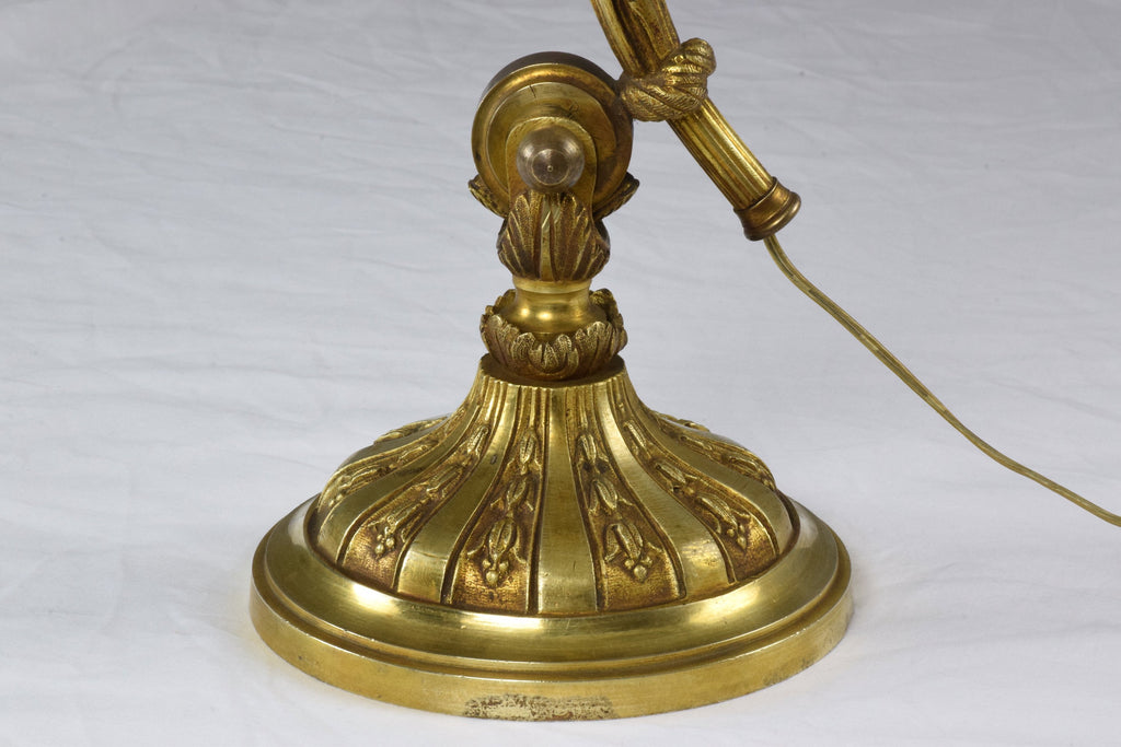 French Art Nouveau Brass Piano Lamp - Spirit Gallery 
