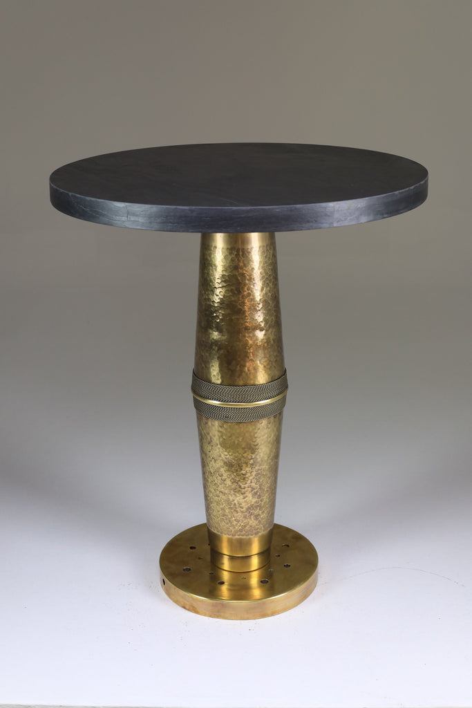 Hammered brass gueridon, Confinement Collection by JAS - Spirit Gallery 