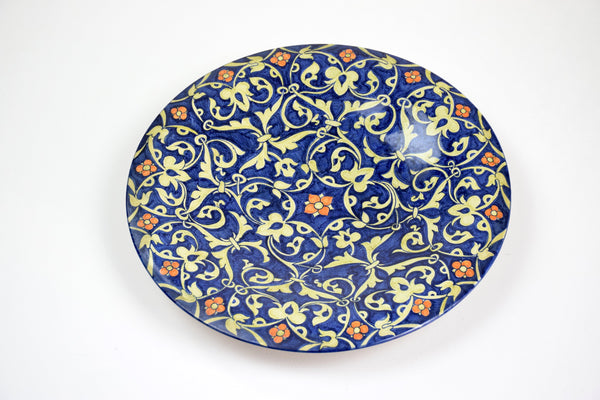 Italian Hand-Painted Centerpiece Dish, 1930-1940 - Spirit Gallery 