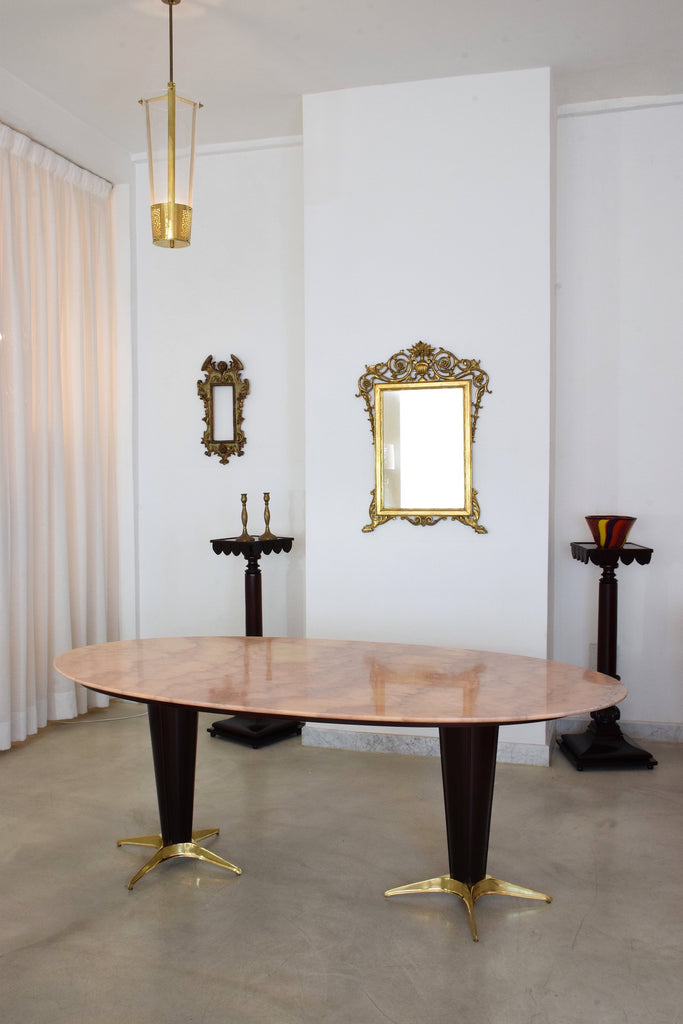 Italian Mid-Century Oval Marble Dining Table, 1950's - Spirit Gallery 